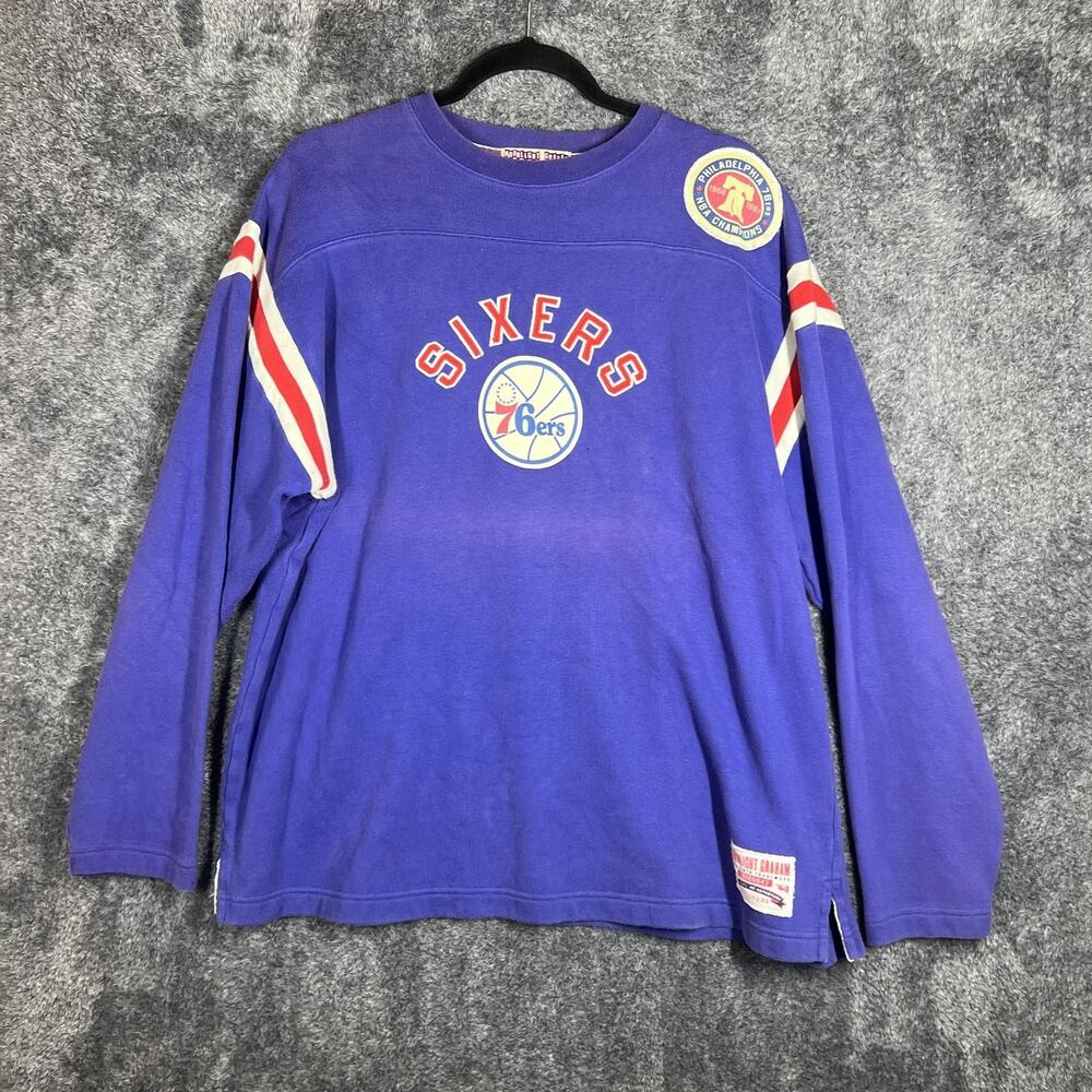 Philadelphia 76ers Shirt Mens Medium Purple NBA Basketball Moonlight Graham